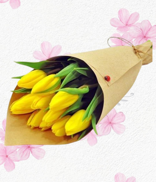 Ramo en tulipanes