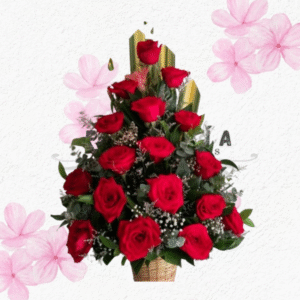 Arreglo en lindas rosas