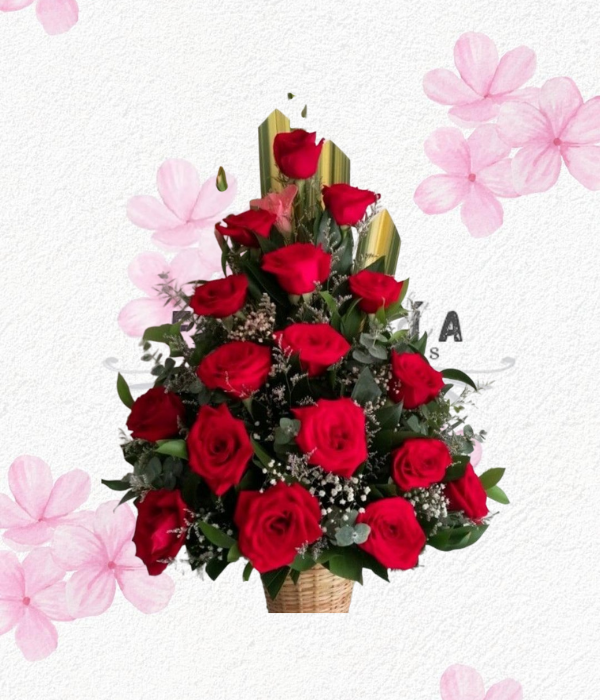 Arreglo en lindas rosas