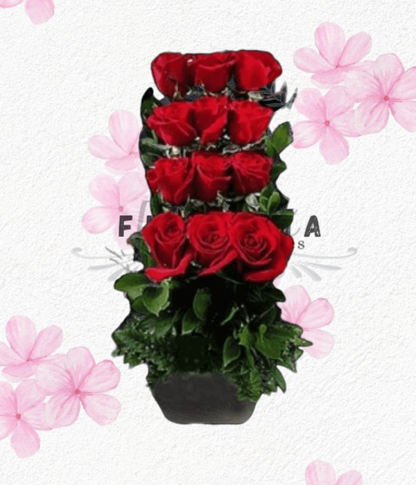 Arreglo escala en rosas