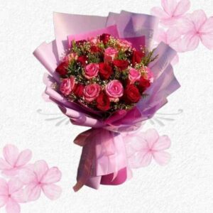 Ramo en 12 rosas importadas