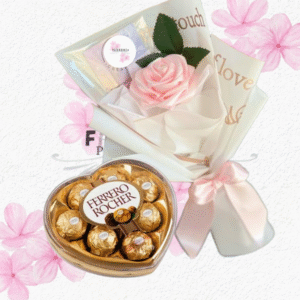 Dulce detalle, Bombones y rosita de jabón...