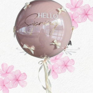 Globo burbuja coquett personalizado
