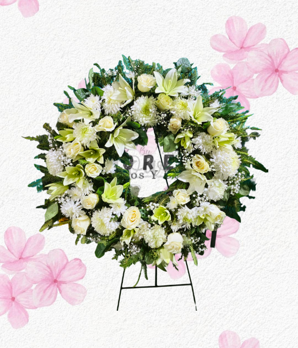 Corona fúnebre Mis condolencias
