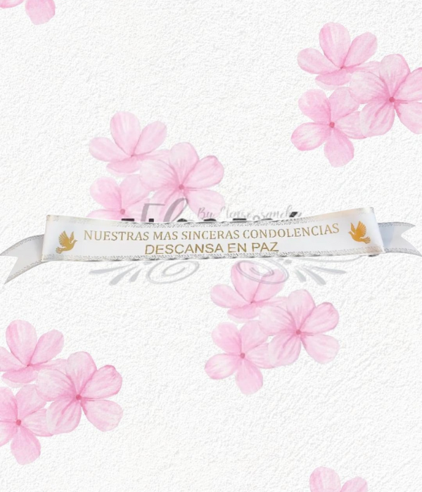 Cinta, Frase o condolencias (Personalizada)