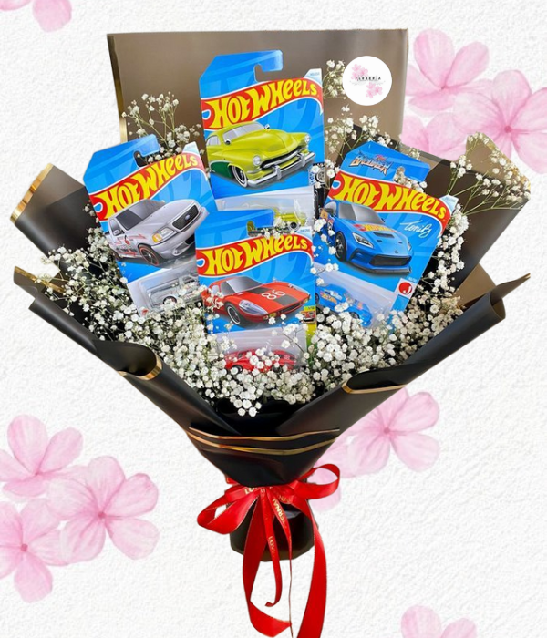 Ramo Hot wheels en 4 autitos, Lindo envoltorio e ilusión...