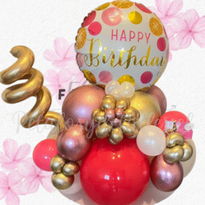 Bouquet flor en globos y bombas decorativas