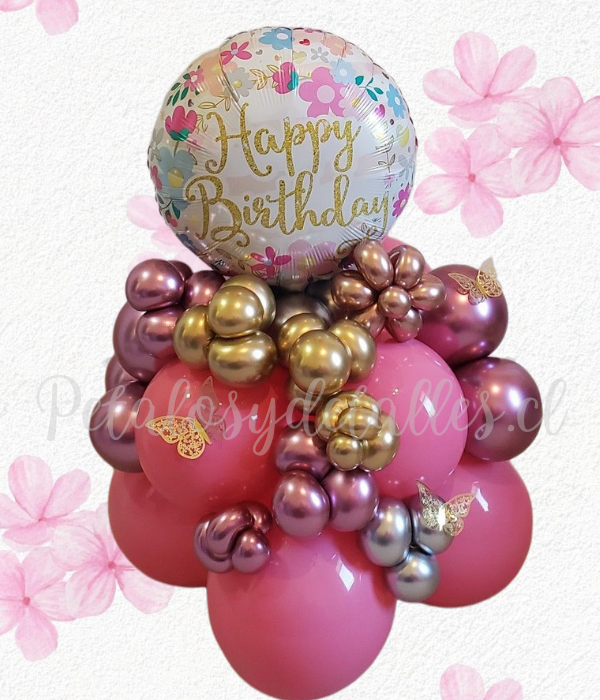 Bouquet bombitas en globos y bombas decorativas