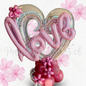 Bouquet enamorados, globos y bombas decorativas