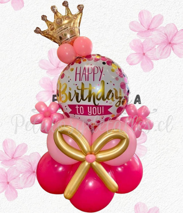 Bouquet CORONA en globos y bombas