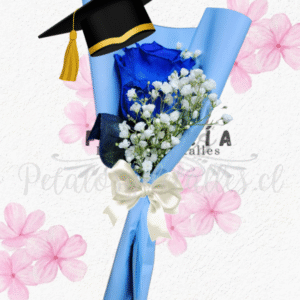 Ramito birrete, 1 rosita e ilusión blanco decorativo