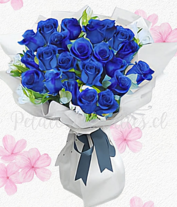Ramo bouquet en 20 rosas importadas y Elegante envoltorio