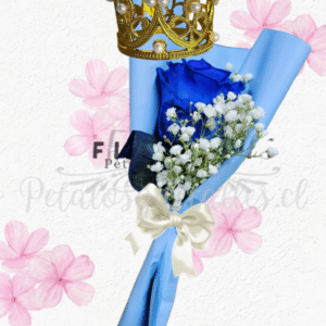 Mini ramito en 1 rosita decorada y coronita decorativa