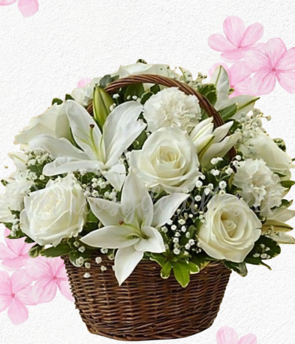 Canasto mis flores en 15 varas, Rosas lilium e ilusión