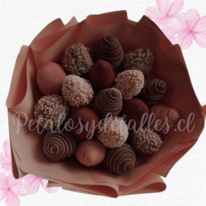 Ramo en 18 frutillas decoras para regalar