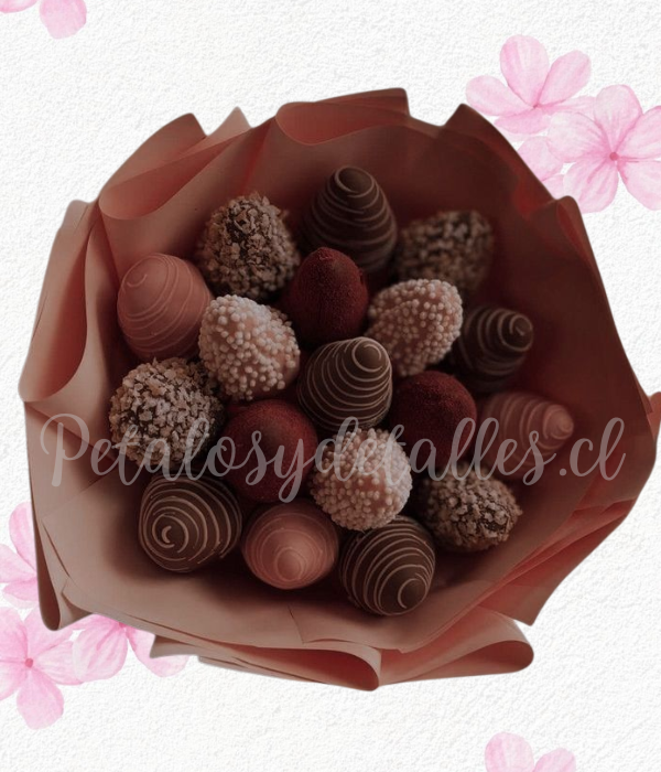 Ramo en 18 frutillas decoras para regalar