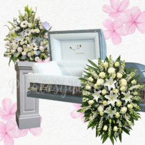 Pack floral en arrimo mix flores y Ovalo floral en mix flores