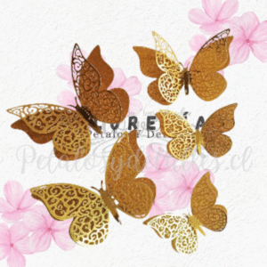 Pack en 5 mariposas decorativas
