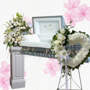 Pack floral fúnebre condolencias, Arrimo en mix flores y coronas