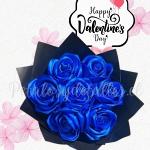 Ramo bouquet en 7 rositas eternas de jabón y topper