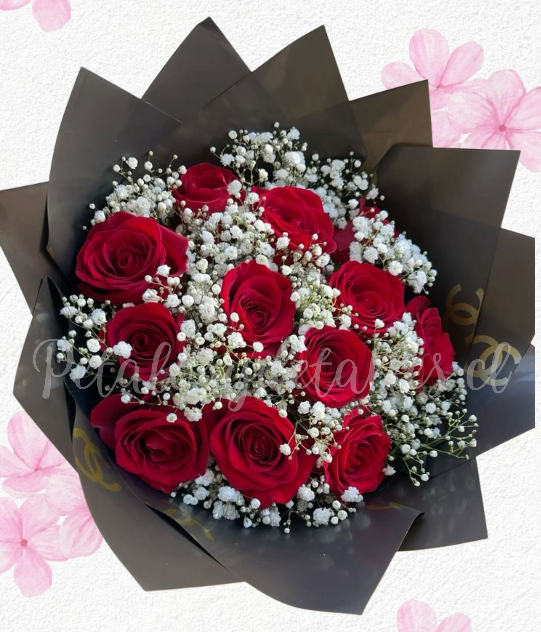 Ramo full ilusión blanca en 12 rosas importadas y lindo envoltorio