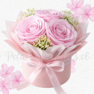 Mini box en 3 rositas eternas de jabón e ilusion