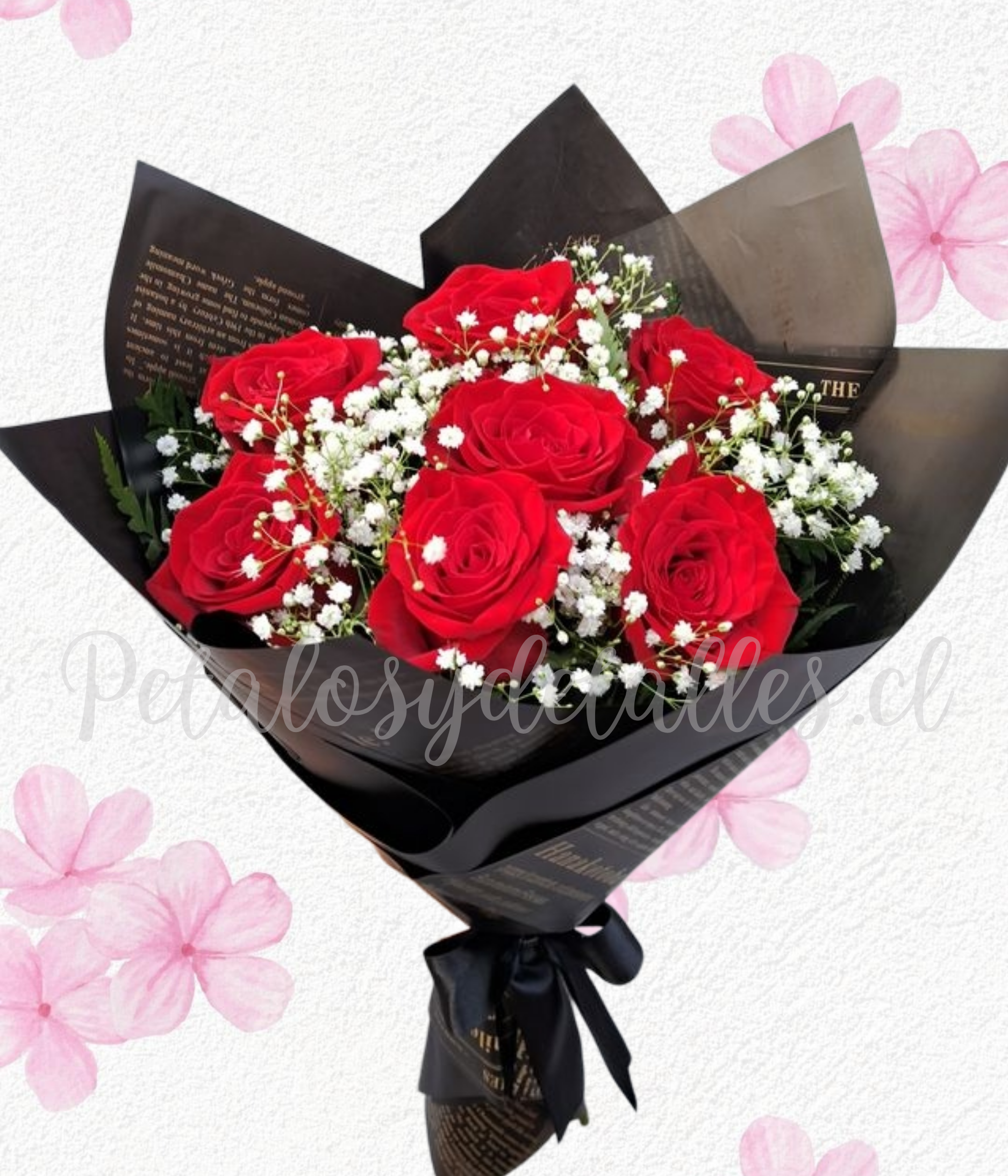 Ramo full ilusión en 7 rosas importadas y linda envoltura