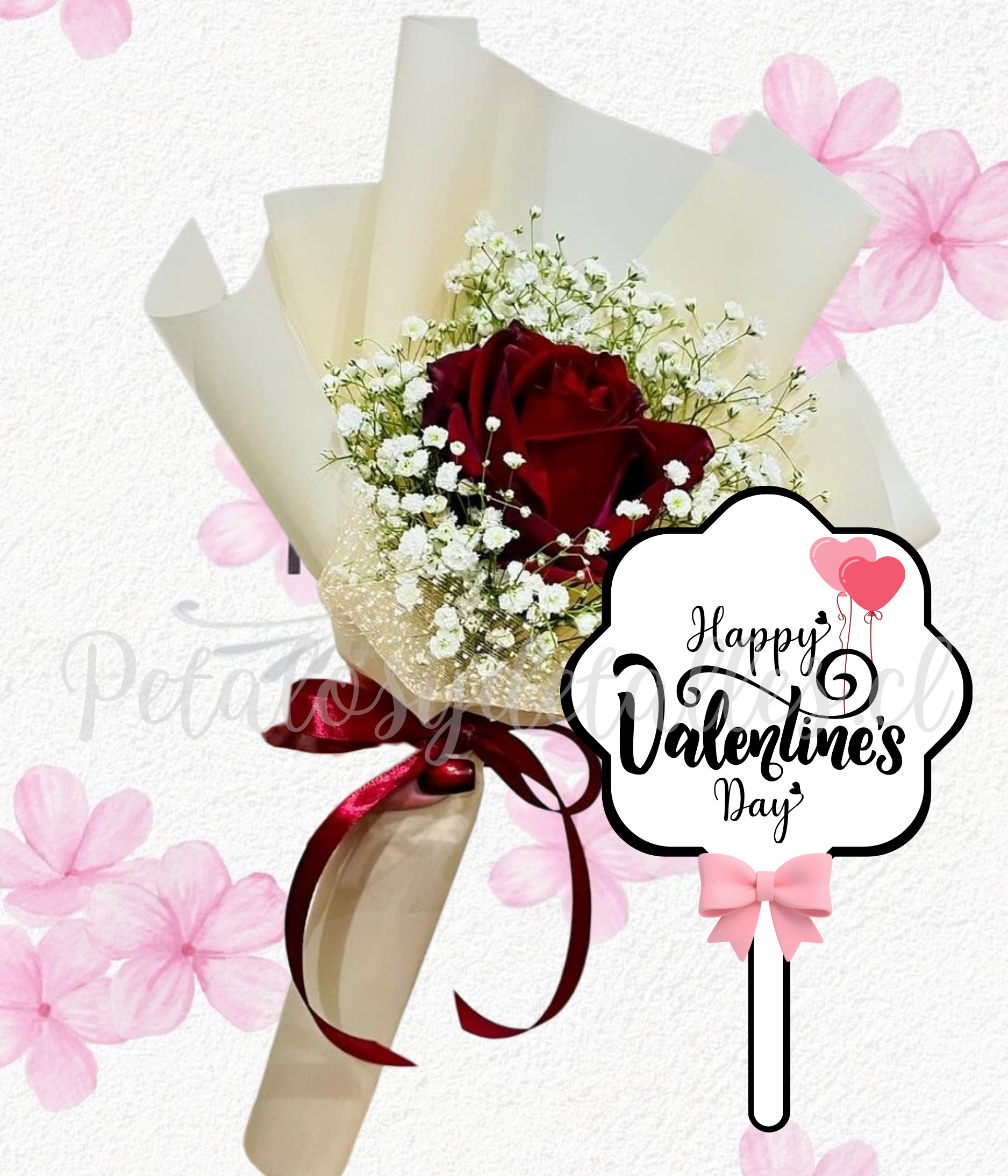 Rosita tendencia decorada en ilusión y topper