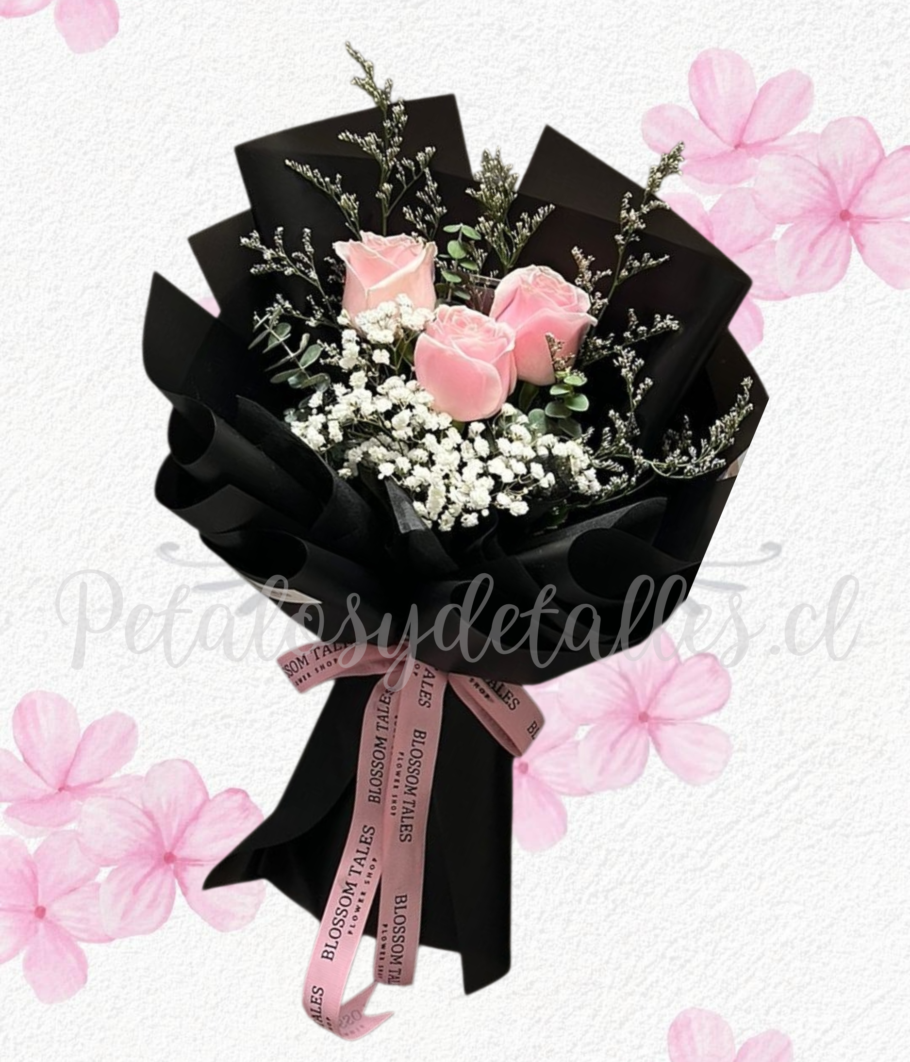 Ramo tendencia a domicilio en 3 rositas importadas