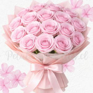 Elegante ramo en 20 rositas eternas premium de jabón