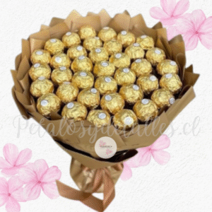 Ramo bouquet en 35 bombones ferreros rocher
