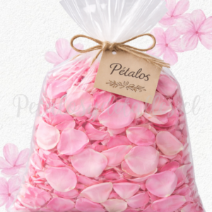 Pรฉtalos de rosas naturales rosadas, Tamaรฑo Mediano