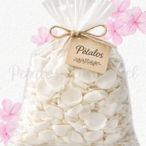 Pรฉtalos de rosas naturales blancas, Tamaรฑo Mediano