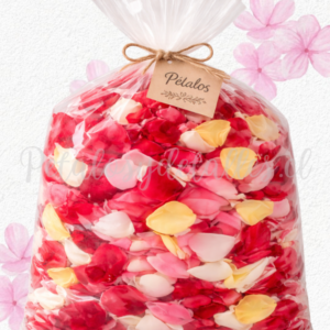 Pรฉtalos de rosas naturales combinados, Tamaรฑo Grande