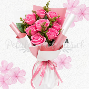 Ramo promocional en 8 rosas importadas y linda envoltura