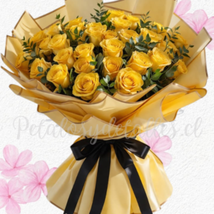 Ramo para regalar en primavera de 25 rosas importadas