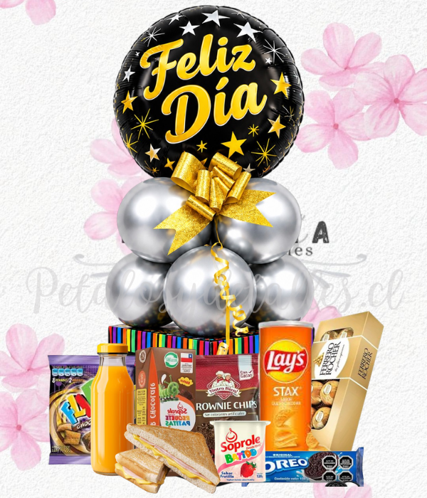 Desayuno despierta sorpresa, Linda cajita y globo decorativo - Imagen 2